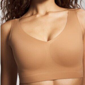 NWOT Soma Enbliss Bralette XL Almond • Wireless Comfort